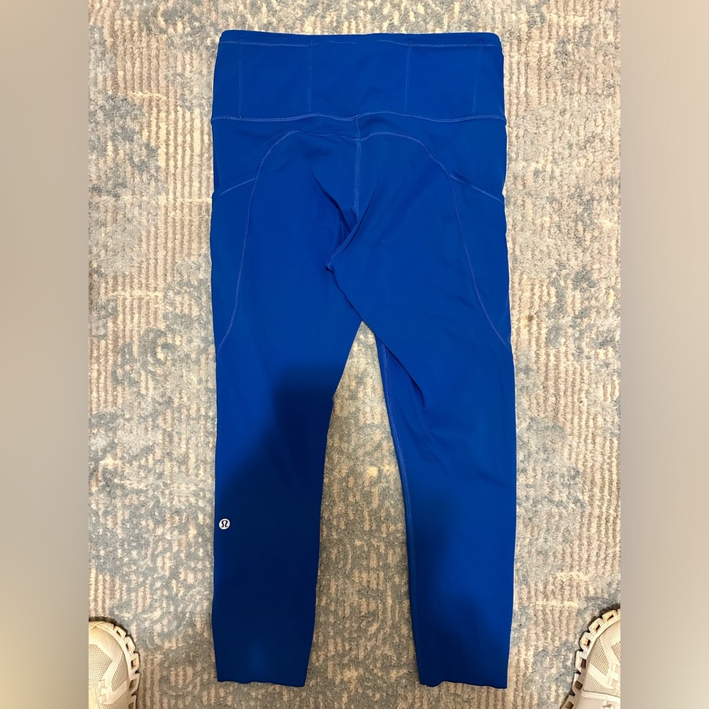Royal blue lululemon leggings size 6